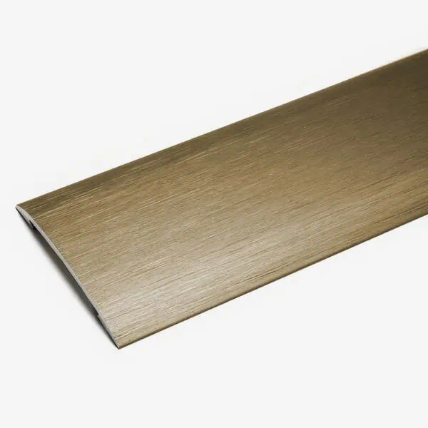 Gripperrods Premier Metal Floor to Floor Door Stick Down Cover Strip in Brushed Brass