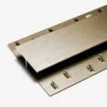 Gripperrods Premier Metal Carpet to Carpet Door Threshold Strip with Dual Edge in Brushed Brass